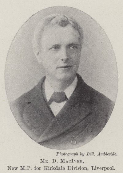 Mr D MacIver, nyt parlamentsmedlem for Kirkdale Division, Liverpool af English Photographer