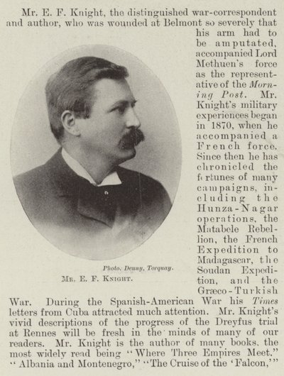 Hr E F Knight af English Photographer
