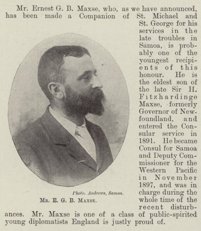 hr. E G B Maxse af English Photographer