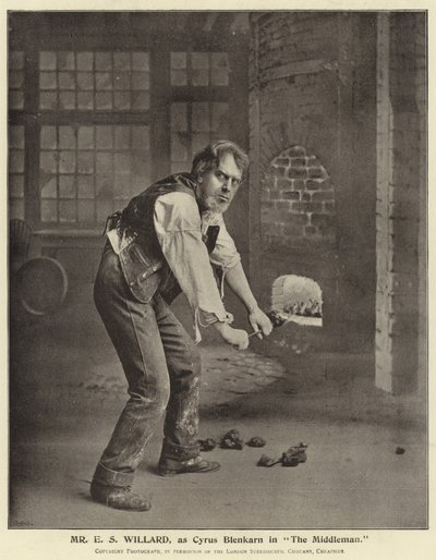 Mr E S Willard, som Cyrus Blenkarn i The Middleman af English Photographer