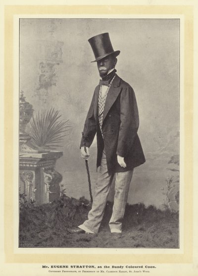 Mr. Eugene Stratton, som Dandy Coloured Coon af English Photographer