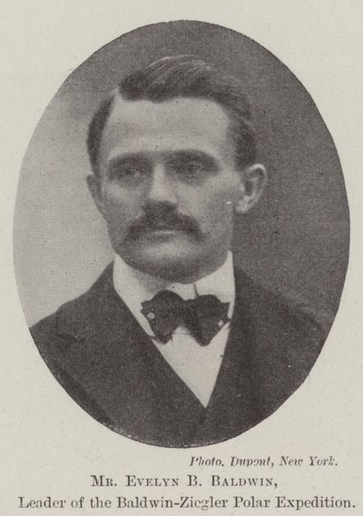 Mr Evelyn B Baldwin, leder af Baldwin-Ziegler Polar Ekspeditionen af English Photographer