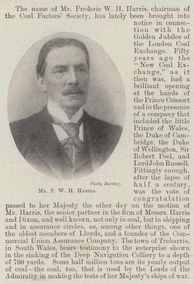 Hr F W H Harris af English Photographer