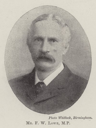 Hr. F W Lowe, MP af English Photographer