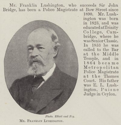 Franklin Lushington af English Photographer