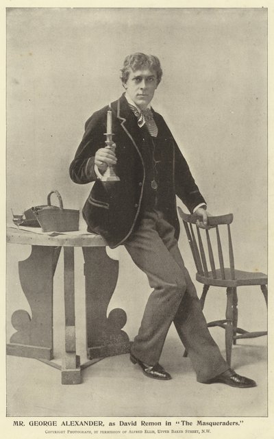 George Alexander, som David Remon i The Masqueraders af English Photographer