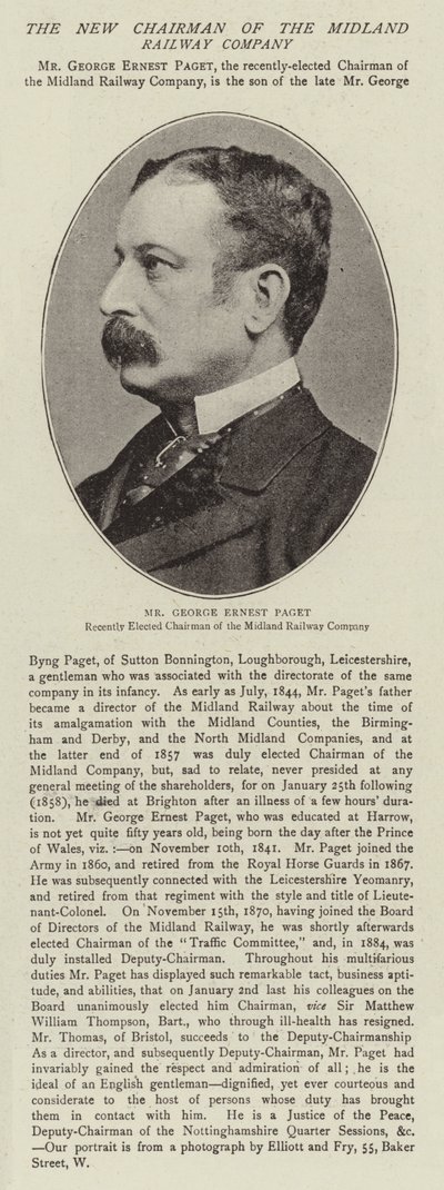 George Ernest Paget af English Photographer