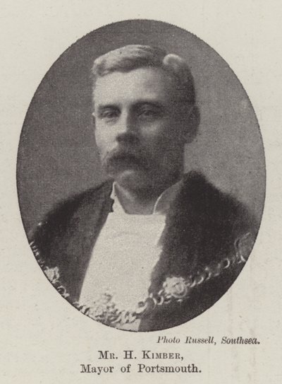 H Kimber, borgmester i Portsmouth af English Photographer