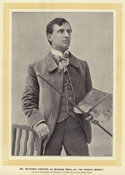 Mr. Hayden Coffin, som Rudolph Blair, i An Artists Model af English Photographer