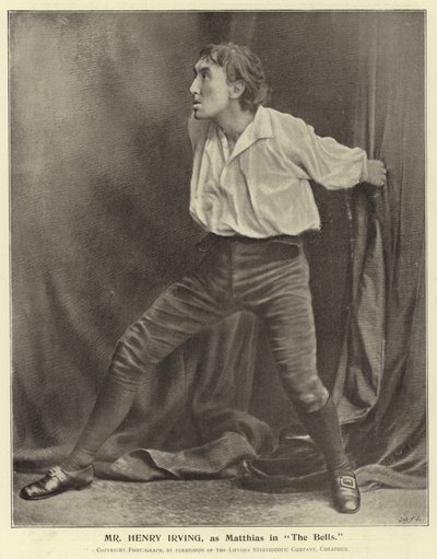 Henry Irving som Matthias i The Bells af English Photographer
