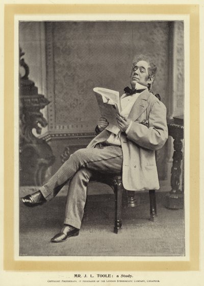 Mr J L Toole: en undersøgelse af English Photographer