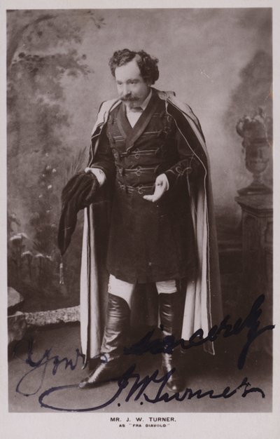 Mr J W Turner som Fra Diavolo af English Photographer