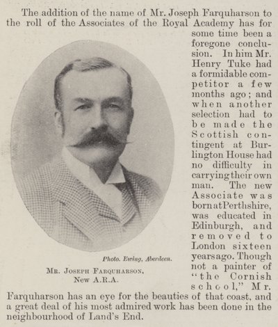Joseph Farquharson, New ARA af English Photographer
