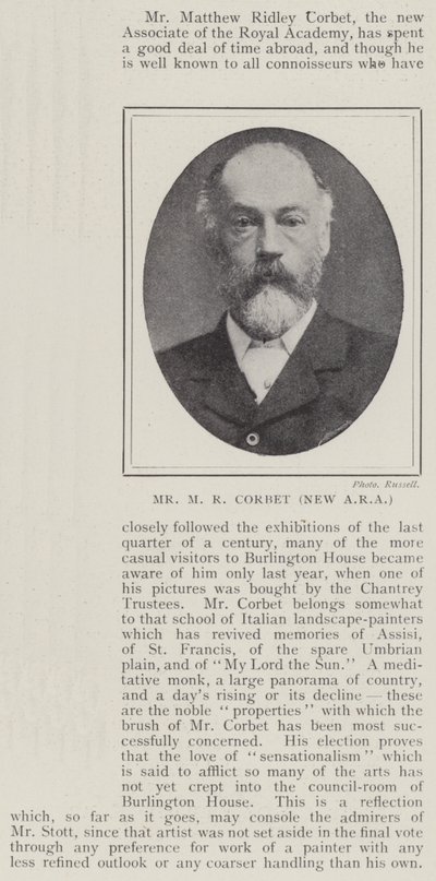 Mr. MR Corbett, New ERA af English Photographer