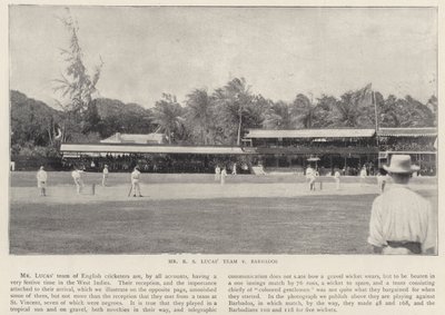 Mr RS Lucass Team vs Barbados, cricket af English Photographer