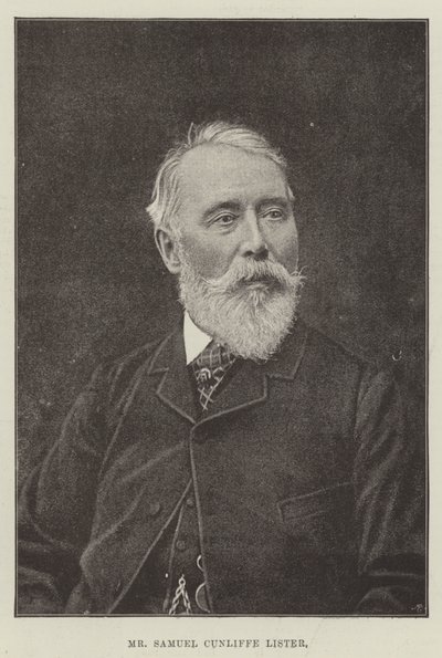 Samuel Cunliffe Lister af English Photographer