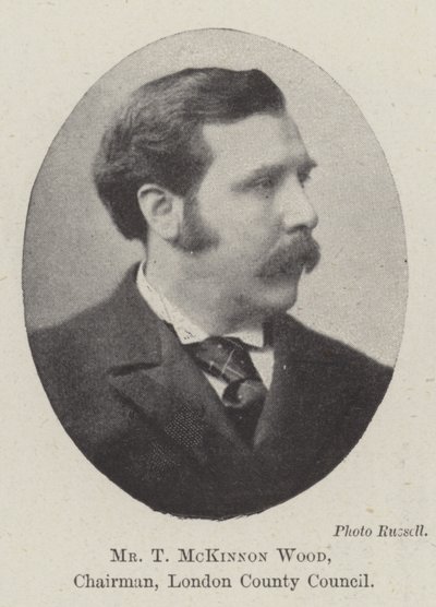 T McKinnon Wood, formand, London County Council af English Photographer