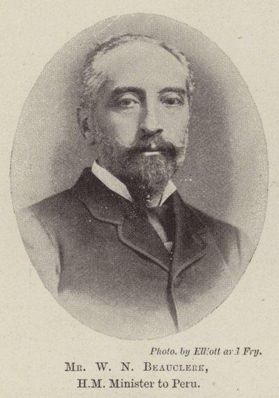 W N Beauclerk, HM-minister i Peru af English Photographer