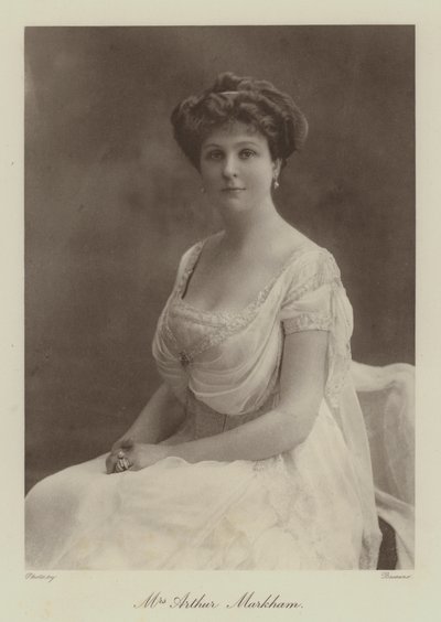 Fru Arthur Markham (s/h-foto) af English Photographer
