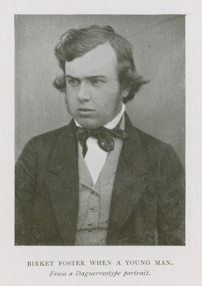 Myles Birket Foster, engelsk kunstner, som ung mand (s/h foto) af English Photographer