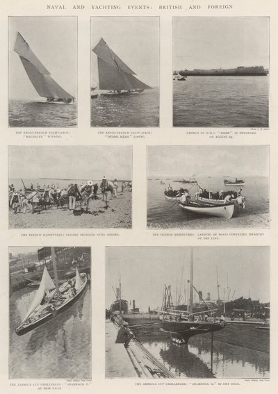 Flåde- og yachtbegivenheder, britiske og udenlandske af English Photographer