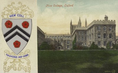 New College, Oxford (farvefoto) af English Photographer