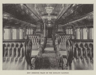 Nyt korridortog på Midland Railway af English Photographer