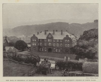 New Hall of Residence på Bangor for kvindelige studerende, der går på University College of North Wales af English Photographer