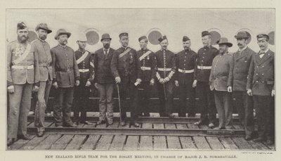 New Zealand Rifle Team til Bisley Meeting, ansvarlig for major J R Sommerville af English Photographer