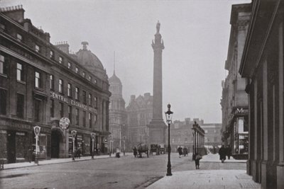 Newcastle, Grey Street (s/h foto) af English Photographer
