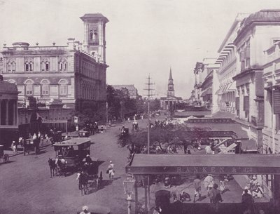 Old Court House Street, Calcutta af English Photographer