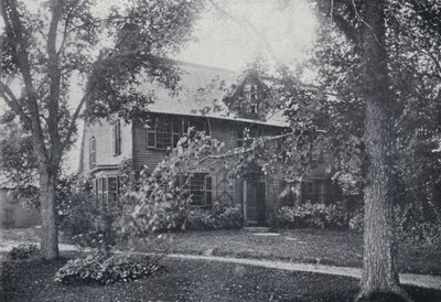 Old Manse, Salem, Massachusetts, Nathaniel Hawthornes hjem (s/h-billede) af English Photographer