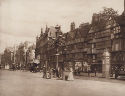 Gamle huse, Holborn, London (s/h-foto) af English Photographer