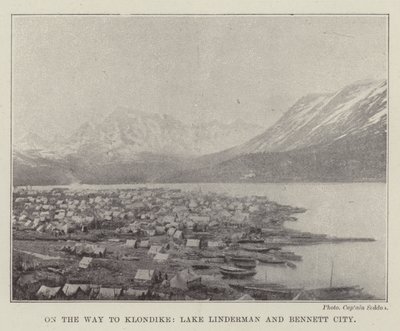 På vej til Klondike, Lake Linderman og Bennett City af English Photographer