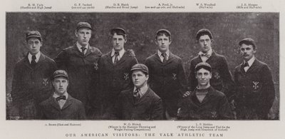 Vores amerikanske besøgende, Yale Athletic Team af English Photographer