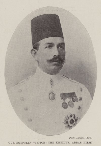 Vores egyptiske besøgende, Khedive, Abbas Hilmi af English Photographer