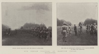 Vores indiske besøgende på Hampton Court af English Photographer