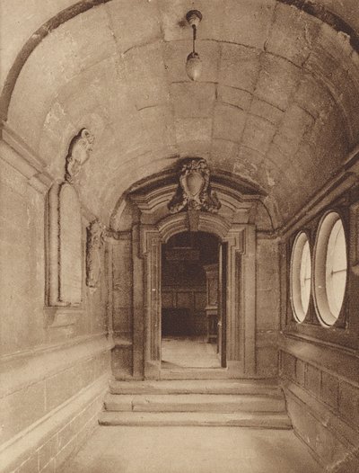 Oxford: Brasenose College, indgangen til kapellet (s/h foto) af English Photographer