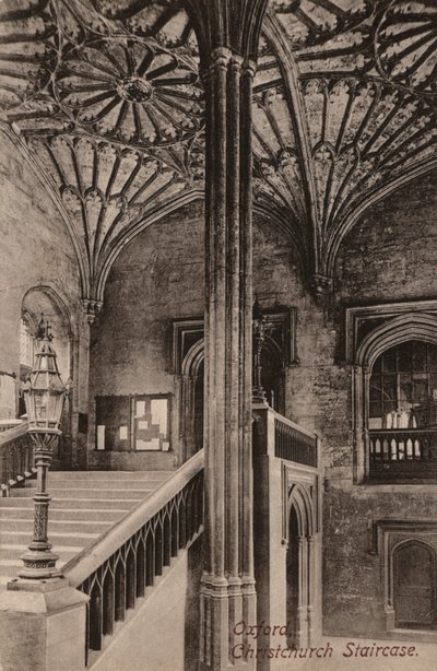 Oxford, Christchurch Staircase (s/h foto) af English Photographer