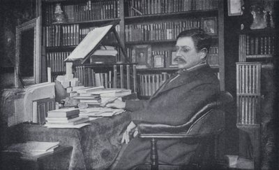 Paul Bourget i sit studie (s/h foto) af English Photographer