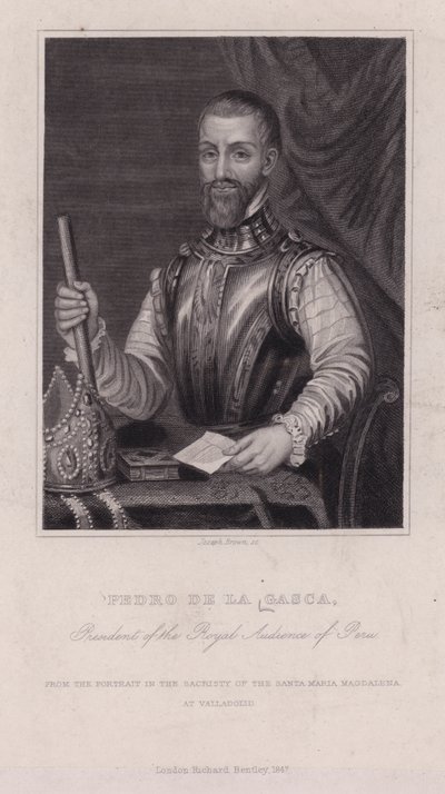 Pedro de la Gasca, spansk biskop, diplomat og anden vicekonge af Peru (s/h-billede) af English Photographer