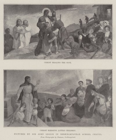 Billeder af Sir John Leslie i Berkhampstead School Chapel af English Photographer