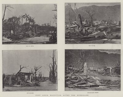 Port Louis, Mauritius, efter orkanen af English Photographer
