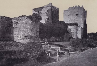 Portchester Castle (s/h-billede) af English Photographer