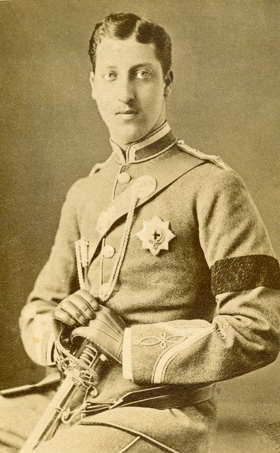 Portræt af prins Albert Victor af Wales. (Foto) af English Photographer