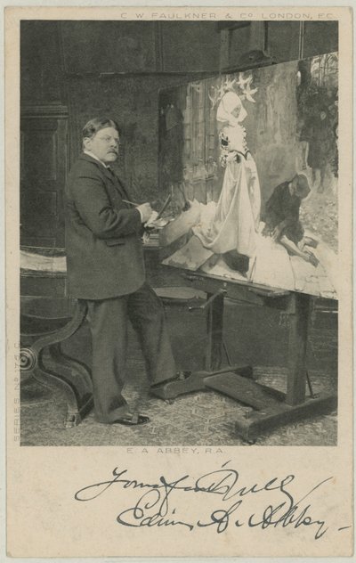 Portræt af Edwin Austin Abbey af English Photographer