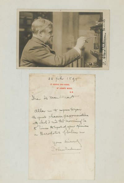 Portræt af Lawrence Alma-Tadema af English Photographer