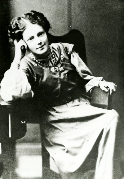 Portræt af Mary Eleanor Gawthorpe, ca. 1909 af English Photographer