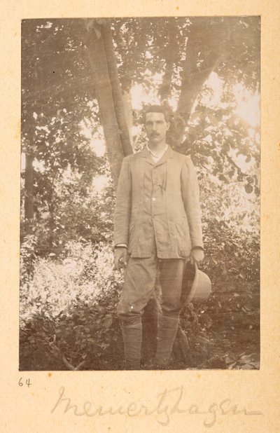 Portræt af Richard Meinertzhagen af Bailey, på indiske fotografier af F.M. Bailey 1900-03 (sepia foto) af English Photographer