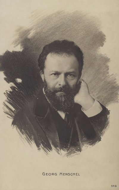 Portræt af Sir George Henschel af English Photographer